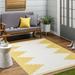 Mark&Day Outdoor Area Rugs 6x6 Wolfheze Global Indoor/Outdoor Amber Gray Square Area Rug (6 7 Square)