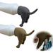 Pooping Dog Butt Toothpaste Topper Pooping Toothpaste Cap Funny Creative Toothpaste Topper Toothpaste Squeezer Toothpaste Cap Dispenser for Kids and Adults (Grey+Brown)