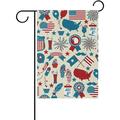 SKYSONIC American Design Double-Sided Printed Garden House Sports Flag-12x18(in)-Polyester Decorative Flags for Courtyard Garden Flowerpot