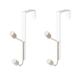 2pcs Hanging Over Door Hooks Metal Over Door Hook Household Over Door Hanging Hooks