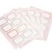 1 Pack 6 Sheets Self-Adhesive Name Tags Plain Name Labels Stickers File Folder Labels Filing Envelopes Tags Price Stickers Markers