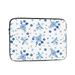 LNWH Small Blue Flower Pattern Laptop Sleeve Notebook Computer Pocket Tablet Briefcase Carrying Bag 13 inch Laptop Case