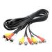 Audio Video AV Adapter Cable for TV Player Video Splitter HD-TV RCA Cable 3 RCA to 6 RCA Male Female Plug Splitter