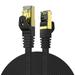 Veetop Ethernet Cable CAT7 Ethernet Cable Flat 49.2FT Outdoor&Indoor 10Gbps Cat7 Network Cable with Gold Plated RJ45