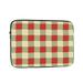 LNWH Red Retro Plaid Pattern Laptop Sleeve Notebook Computer Pocket Tablet Briefcase Carrying Bag 13 inch Laptop Case