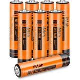 iMah 1.2V 750mAh Ni-MH AAA Rechargeable y for Panasonic Cordless Phones Also Replace 300mAh BK30AAABU 400mAh