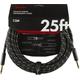 Deluxe 25' Instrument Cable Black Tweed