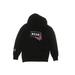 MSGM Pullover Hoodie: Black Solid Tops - Kids Girl's Size 12