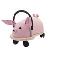 Wheelybug Toddler Wooden Ride-On, Multi-Directional Castor Wheels, Safety Certified Developmental Toy for Outdoor/ Indoor Fun, Small (1 - 3 Years), Pig