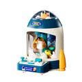 Small Claw Machine, Kids Vending Toy with Capsules and Dolls, Pretend Play Grabber Plush Candy Prizes Dispenser for Girls, Blue 20 Capsule Doll