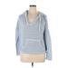 Ocean Drive Clothing Co. Pullover Hoodie: Blue Tops - Women's Size X-Large