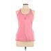 Nike Active Tank Top: Pink Solid Activewear - Women's Size Large