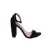 Steve Madden Heels: Black Solid Shoes - Women's Size 7 - Open Toe