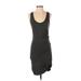 Athleta Casual Dress Scoop Neck Sleeveless: Gray Solid Dresses - Women's Size X-Small