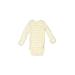 Carter's Long Sleeve Onesie: Yellow Bottoms - Size Newborn