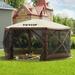 VEVOR Metal Pop-up Gazebo Metal/Soft-top | 90 H x 144 W x 144 D in | Wayfair MZY612FT12FT604DRV0