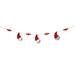 ZiaBella 38" Novelty Garland Garland, Wood in Gray/Red | 4.5 H x 2 D in | Wayfair R8729 Bin-4618