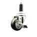 Service Caster Polyurethane Swivel Expanding Stem Caster Brake, Stainless Steel | 3.5 H x 3.5 W x 8 D in | Wayfair