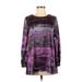Simply Vera Vera Wang Long Sleeve Blouse: Purple Tops - Women's Size 6