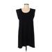 Ann Taylor LOFT Casual Dress - Shift Scoop Neck Sleeveless: Black Print Dresses - Women's Size Medium