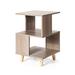 Latitude Run® Nightstand in Gray Wood in Brown/Gray | 25 H x 16 W x 16 D in | Wayfair 766CAB79C7C944A29990ECA6A44C6B1F