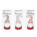 The Holiday Aisle® Holiday Gnome Trio Wood Block Set of 3 2.5"x .75"x 5" Wood in Brown/Red/White | Wayfair 176AE44D1C5E4CE2B667D90E659DBA3A