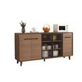 Corrigan Studio® Baillargeon 70.87" Wide 3 Drawer Sideboard Wood in Brown | 35.04 H x 70.87 W x 16.73 D in | Wayfair