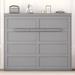 Red Barrel Studio® Bristyn Bed Wood in Gray | 68.8 H x 68 W x 82.2 D in | Wayfair 3F265DB069ED4046B7C6E5A74A74A9EC