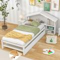 Isabelle & Max™ Nikini Daybed w/ Trundle Wood in White | 44.5 H x 61.3 W x 92 D in | Wayfair 59BCCB003ADC424F93A1D9141B910D1C