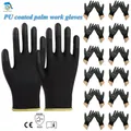 10-30Pairs of Nylon PU Gloves Safety Work Gloves Repair Special Gloves Palm Coated Gloves Carpenter