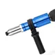 Electric Rivet Gun 2.4mm-4.8mm Rivet Nut Gun Bit Adapter Cordless Riveting Tool Insert Nut Pull