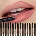 Long lasting Lipliner Pencil 15 Colors Make up Lip Cosmetic Matte Soft Lip Liner Stick As Eyeliner