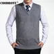 COODRONY 2020 New Arrival Solid Color Sweater Vest Men Cashmere Sweaters Wool Pullover Men Brand