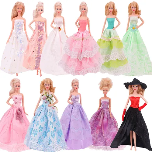 Barbies Elsa Puppe Kleidung Kleid Hochzeit Abend Outfit Rock Puppe Zubehör Für Barbie Puppe & 1/6