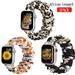 YuiYuKa 3 Packs Women Scrunchie Strap Compatible with Apple Watch Bands 45mm 49mm 41mm 40mm 44mm 42mm 38mm Elastic Stretchy Nylon Loop Bracelet iWatch Series 8 7 6 5 4 3 SE-Yellow roseAfrican Leopard