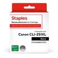 Staples Remanufactured Black High-Yield Ink Cartridge Replacement for Canon CLI-251XL