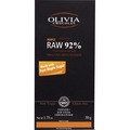 Olivia Chocolat Artisan Raw 92% Cocoa Bar Organic Maple - 1.75 oz Pack of 4