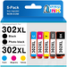 302XL Ink Cartridges for Epson 302XL 302 XL T302 T302XL Ink Cartridges Multipack for Epson Expression Premium XP-6000 XP-6100 Printer (Black Photo Black Cyan Magenta Yellow 5-Pack)