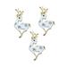 3PCS Christmas Deer Phone Cover Accessories Christmas Deer Phone Cover Ornaments Mobile Phone Case Decorative Accessories DIY Alloy Phone Shell Accessory for Women Lady Phone Use White