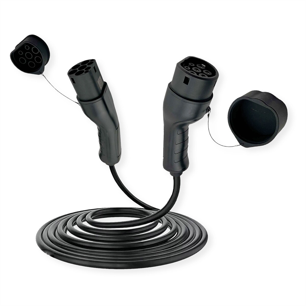 ROLINE E-Auto Ladekabel Typ2, 3-phasig, 480VAC (3P+N+E), 32 A, 22 kW, 7,5 m Image