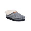 Women's Faux Wool Mocassin Fullfoot With Collar Slipper by GaaHuu in Grey (Size M(7/8))