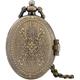 ROLTIN Pocket Watch, Pocket Watch Oval Flower Pattern Carved Pocket Watch for Boys,Ancient Bronze Classic Pocket Watches for Men,Quartz Pendant Watch for Women Christmas Thanksgiving Gift