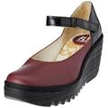 FLY London Women's YAWO345FLY Platform, Wine/Black, 7 UK