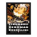Wee Blue Coo Movie Film Stromboli Bergman Rossellini Volcano Disaster Large Framed Art Print Poster Wall Decor 18x24 inch