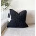 Modish Decor Pillows Faux Fur Throw Square Pillow Cover Faux Fur in Black | 18 H x 18 W x 1 D in | Wayfair 62338