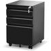 Inbox Zero Sarahi 3-Drawer Vertical Filing Cabinet Metal/Steel in Black | 23.62 H x 15.35 W x 17.71 D in | Wayfair 2DA29C55E31C48288A85FB38EA5F08F0
