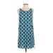 Newbury Kustom Casual Dress - Mini Scoop Neck Sleeveless: Blue Dresses - Women's Size Small