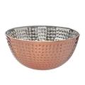 Everly Quinn Bungalow Rose Stainless Steel Salad Bowl Stainless Steel in Gray/Pink | 5.31 H x 11.1 W x 11.1 D in | Wayfair