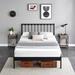 Ebern Designs Mory Bed Metal in Black | 45.52 H x 60.63 W x 82.28 D in | Wayfair 84EA5F89E6DC482C8D598F9CD078EB12