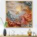 World Menagerie Cream Astrology Nebula Marble V - Abstract Shapes Wall Decor Canvas, Cotton | 16 H x 16 W x 1 D in | Wayfair